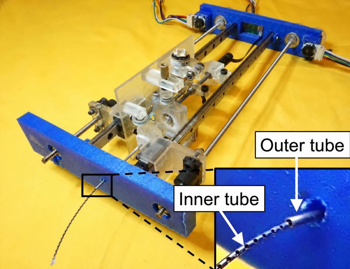 Telescopic steerable robotic needle platform